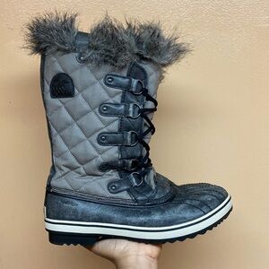 Sorel Tofino II Waterproof Insulated Quilted Snow Boots “Gray Black” Size 12